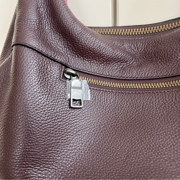 Coach Exotic Trim East West Harley Hobo in Oxblood - Picture 11 of 14